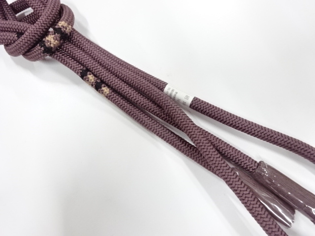 未使用品　正絹　撚り房　手組帯締め